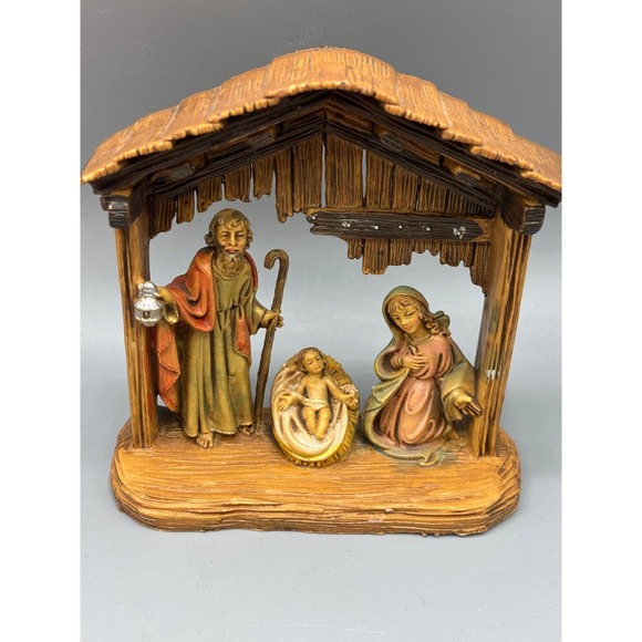 Vintage Nativity Scene Figurine Made In Italy Holiday Christmas Religious Decor - Picture 1 of 6